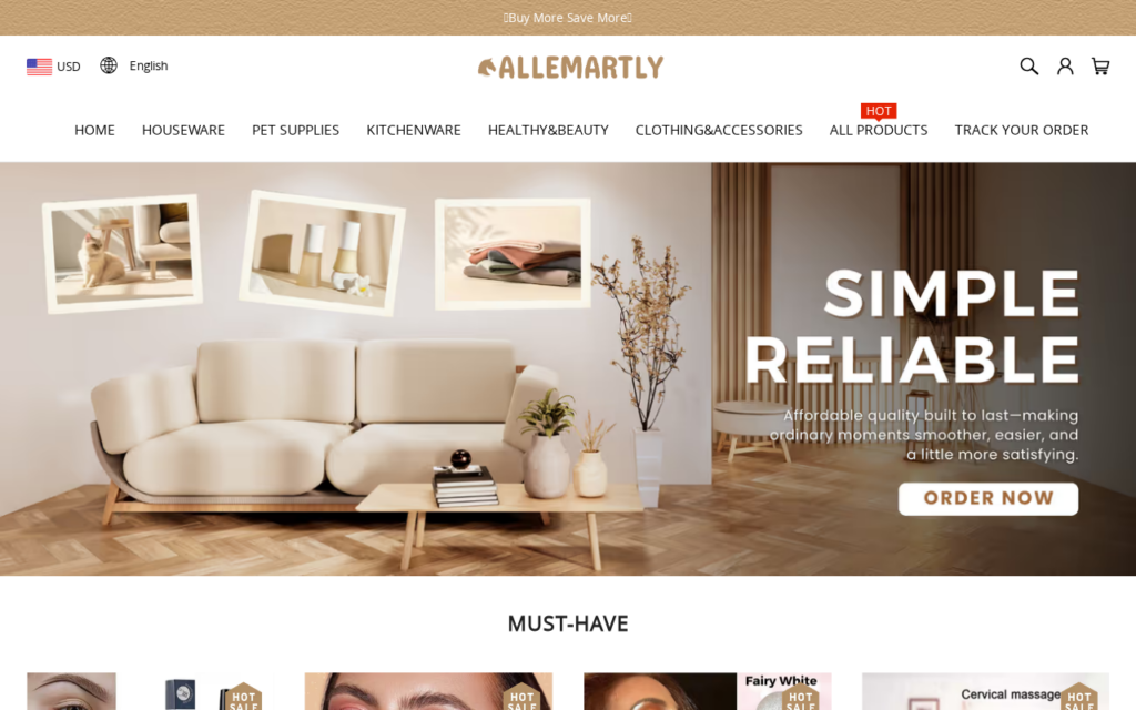 Allemartly.com EXPOSED - Legit Store or Fake? Buyer Warning 1 Allemartly.com scam