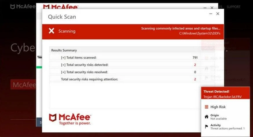 Image: You've visited illegal infected website Scam