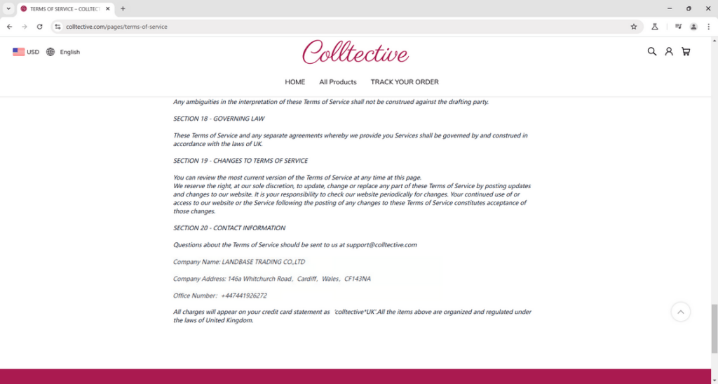 Colltective.com Scam - Spot the Red Flags of This Ripoff Shop 1 Colltective.com scam 1