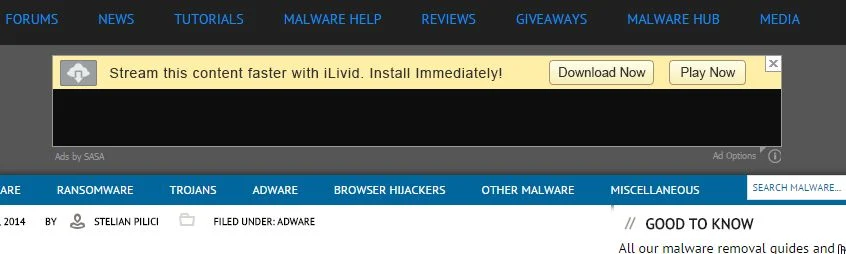 Stream this content faster with iLivid virus