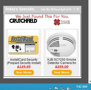 Ads By Br0wsrApVs3.0 virus