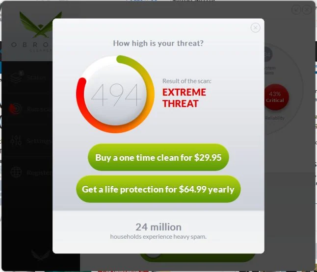 Obrona Cleaner virus