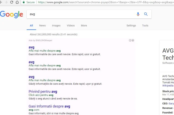 Ads by BNDLDNSKeeper virus