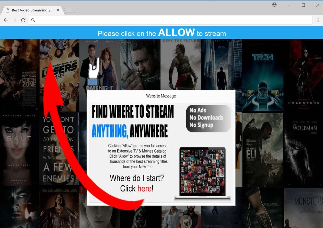 Newsrouach.pro pop-up ads virus