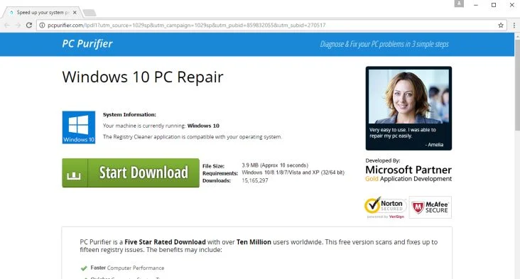 Pcpurifier.com Virus
