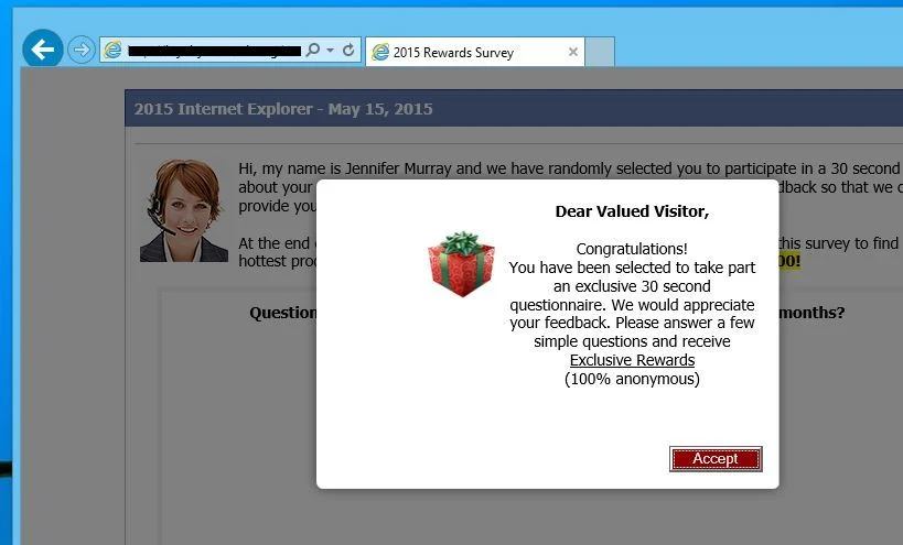 Surveysforconsumers.com VIrus