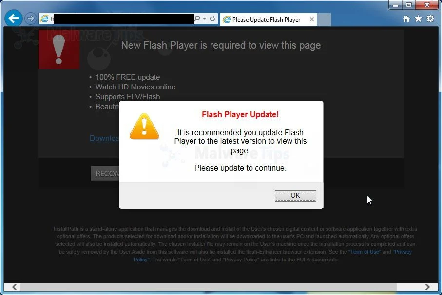 [Image: lpcloudsvr409.com pop-up ads]