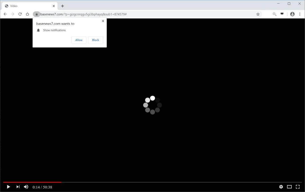 Remove Basenews7.com pop-up ads (Virus Removal Guide) 1 Image: Chrome browser is redirected to Basenews7.com