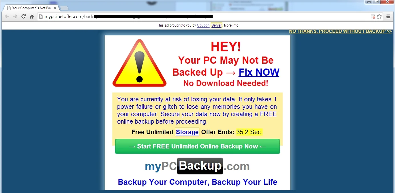 MyPc.inetoffer.com pop-up ads MyPc.inetoffer.com pop-up virus