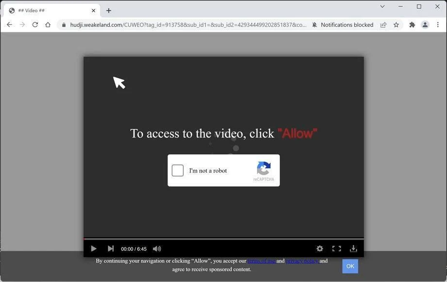 How to Remove Weakeland.com Pop-up Ads (Virus Removal Guide) 1 Image: Chrome browser is redirected to Weakeland.com