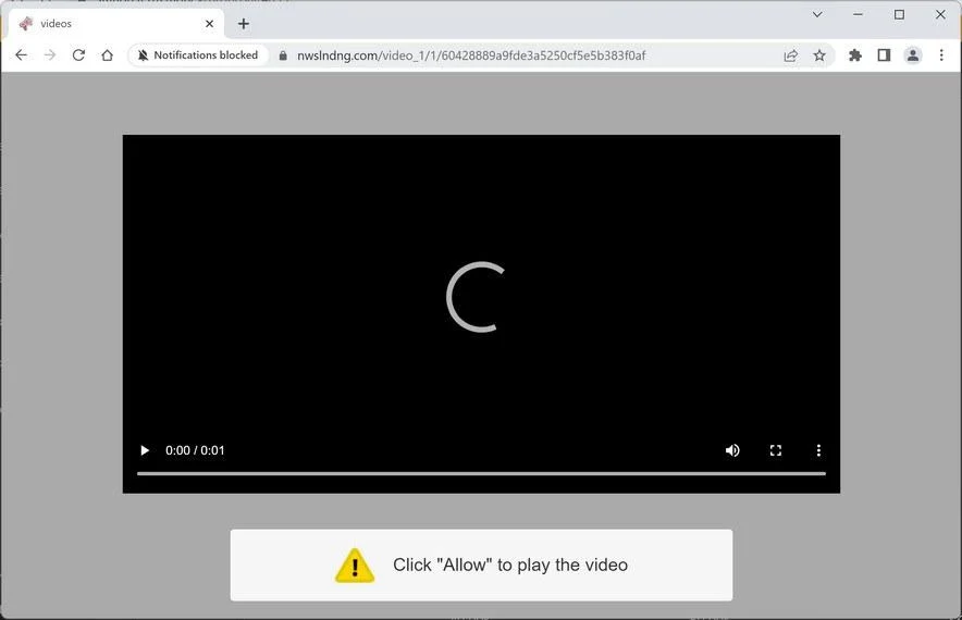 Remove Nwslndng.com Pop-up Ads (Virus Removal Guide) 1 Image: Chrome browser is redirected to Nwslndng.com