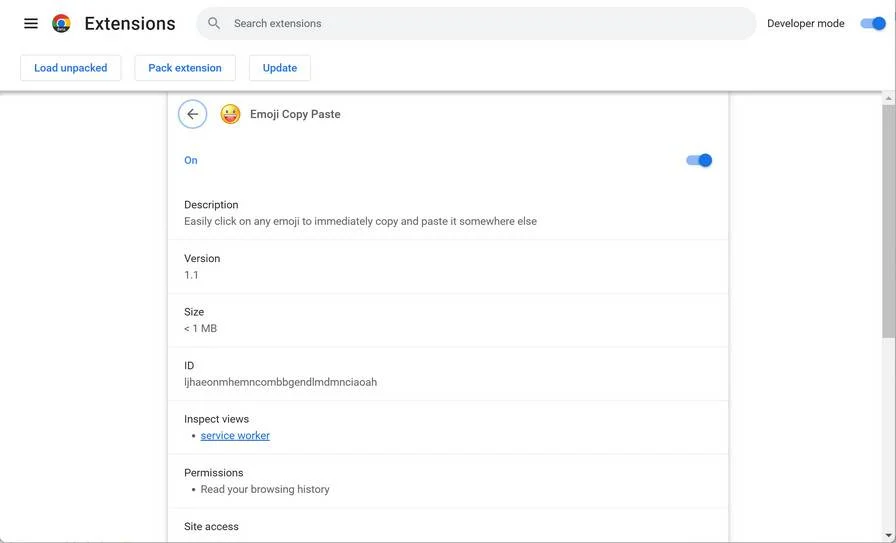 Image: Emoji Copy Paste Chrome Extension