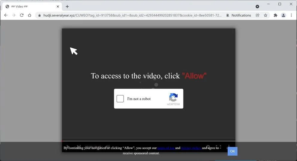 How to Remove Severalyear.xyz Pop-up Ads (Virus Removal Guide) 1 Image: Chrome browser is redirected to Severalyear.xyz