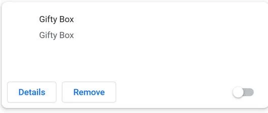 Image: Gifty Box Chrome extension