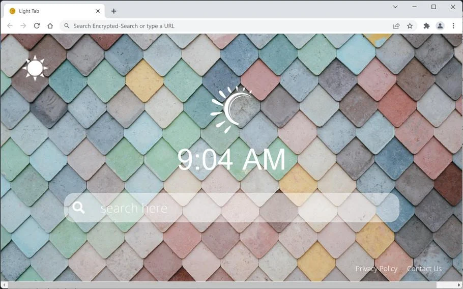 Image: Light Tab new tab page