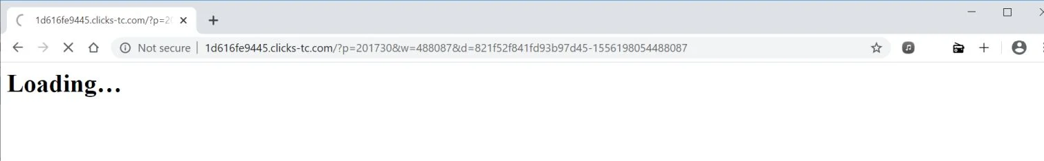 How to remove Clicks-tc.com redirect (Virus Removal Guide) 1 Image: Chrome browser is redirected to Clicks-tc.com
