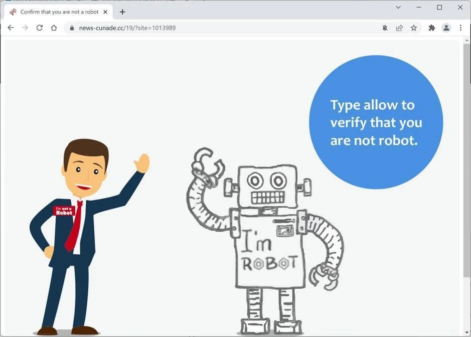 How to Remove News-cunade.cc Pop-up Ads (Virus Removal Guide) 1 Image: Chrome browser is redirected to News-cunade.cc