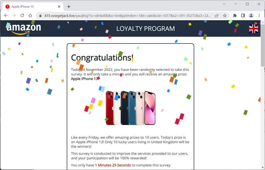 Remove Vowgetjack.live Ads (Virus Removal Guide) 1 Image: Vowgetjack.live Fake Survey