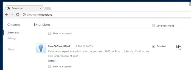 Remove the HowToSimplified extension HowToSimplified extension