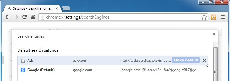 [Image: oovoo ask search in Chrome removal]