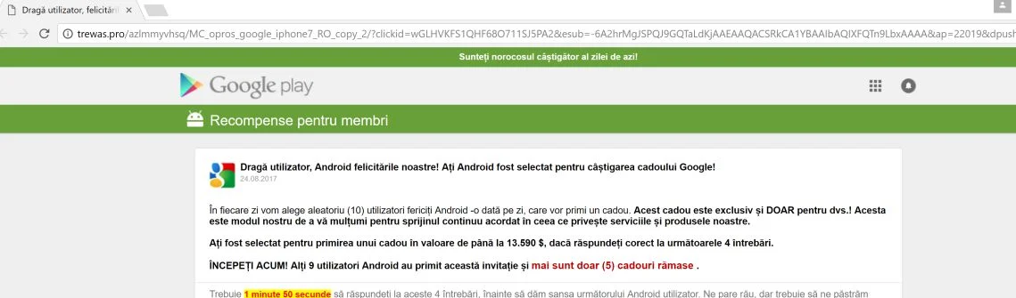 trewas.pro redirect virus