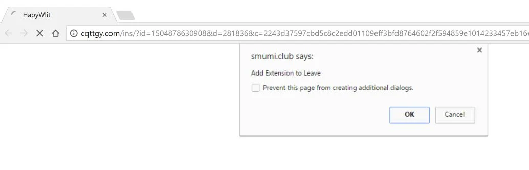 cqttgy.com Chrome Scam Virus