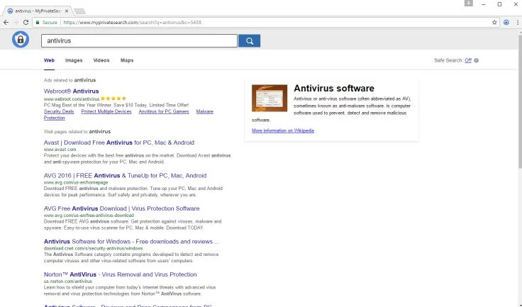 www.myprivatesearch.com virus