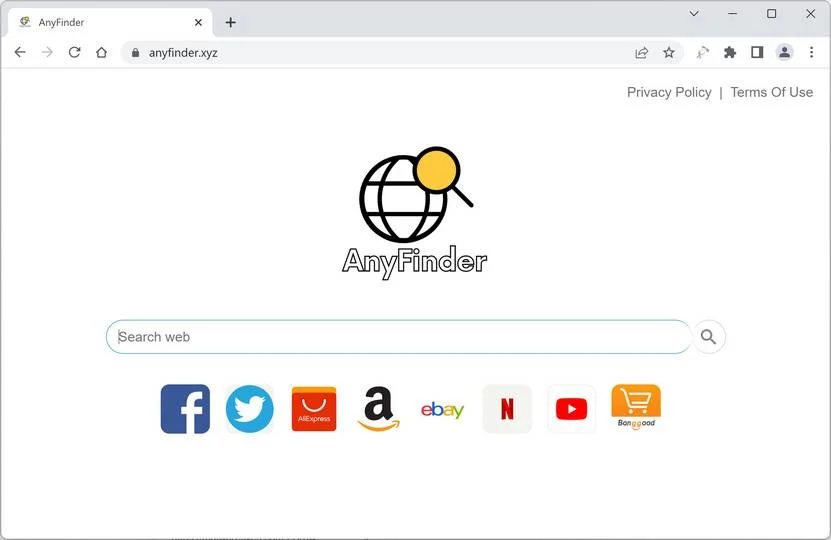 Image: AnyFinder.xyz Browser Hijacker