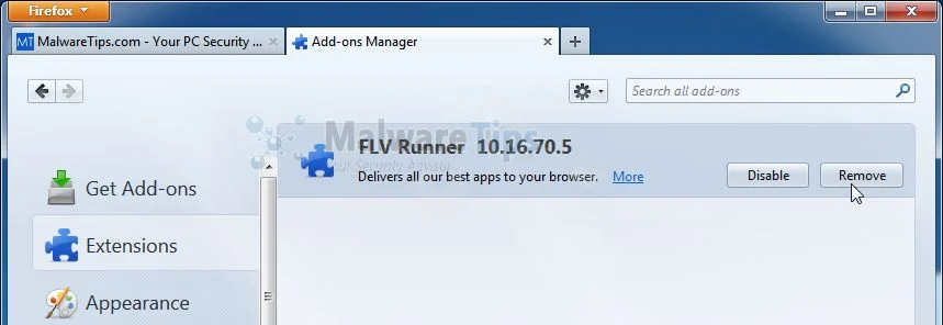 [Image: FLV Runner Toolbar Firefox extension]