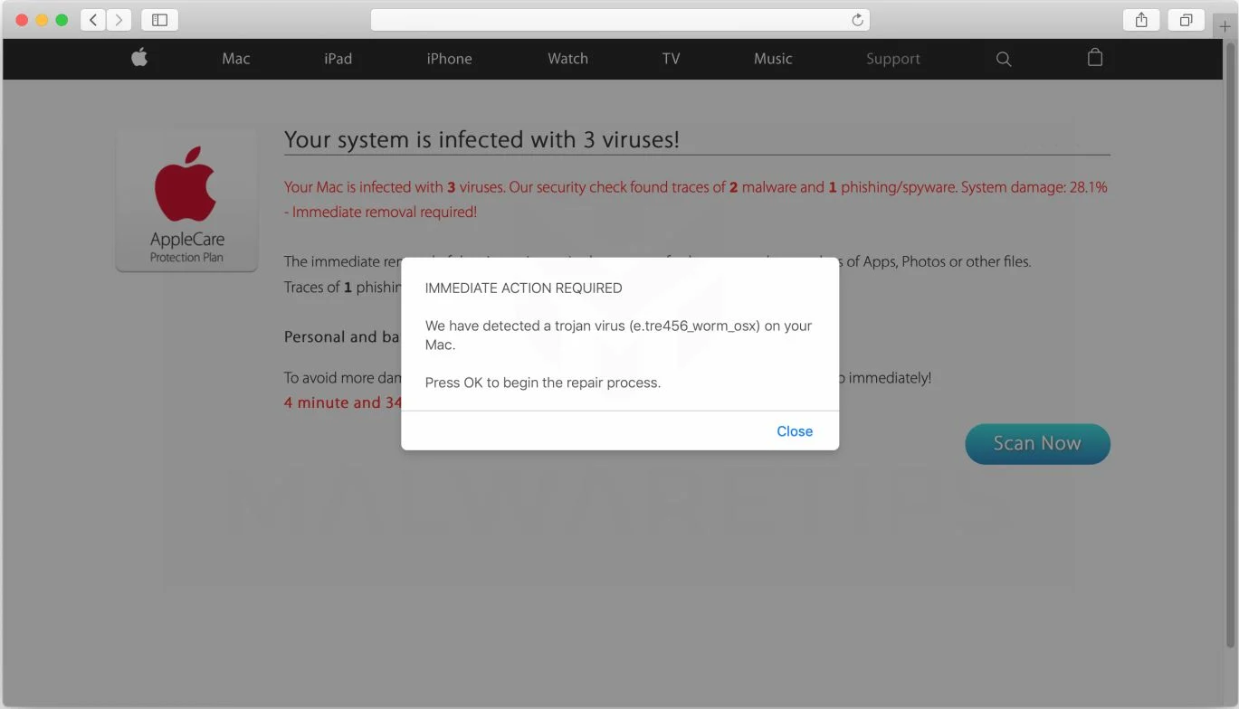 Image: Operateuberdevelopedprogram.icu - Fake Error Messages