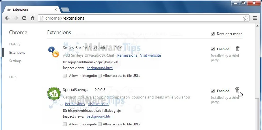 [Image: Special Savings Chrome extension]