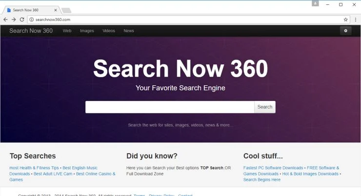 Searchnow360.com virus