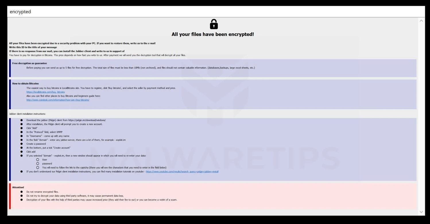 Image: [casecrosu@eml.cc].MMXXII ransomware