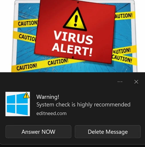 Image: System Check Is Highly Recommended Pop-up Ads