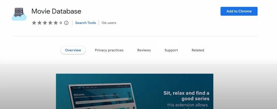 Image: Movie Database Chrome extension