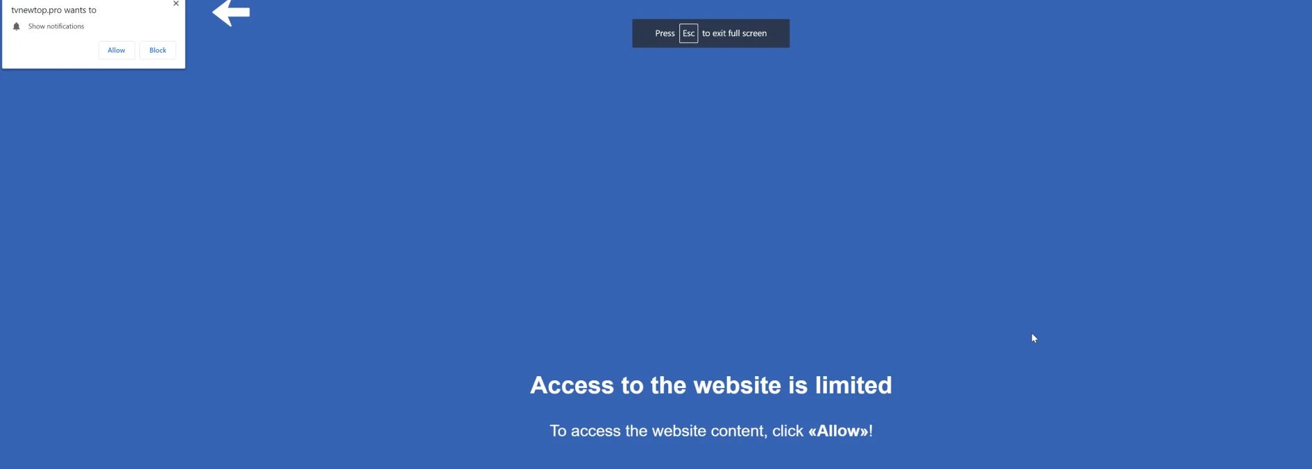 How to remove Tvnewtop.pro pop-up ads (Virus Removal Guide) 1 Image: Chrome browser is redirected to the Tvnewtop.pro site