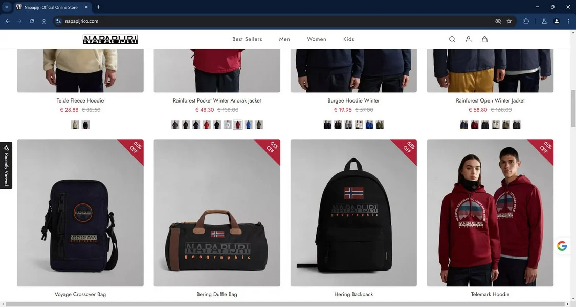 Napapijrico.com Scam Store: A Fake Napapijri Website 1 Napapijrico.com scam