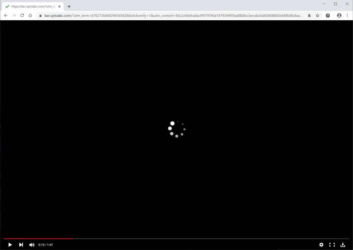 How to remove Kar.uptoabc.com pop-up ads (Virus Removal Guide) 1 Image: Chrome browser is redirected to Kar.uptoabc.com