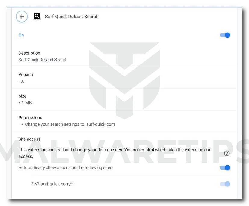 Remove Surf-Quick Search redirect (Virus Removal Guide) 1 Image: Surf-Quick Browser Hijacker