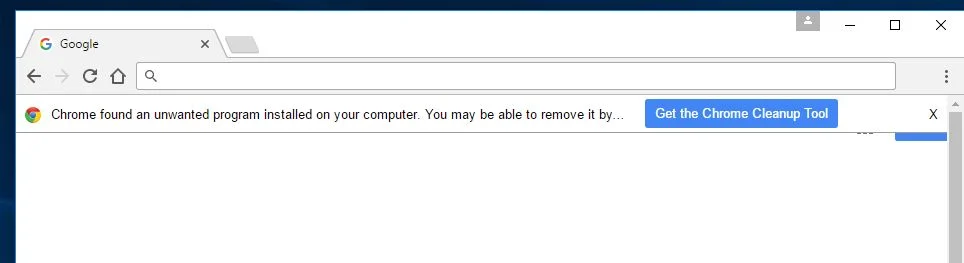 Get the Chrome Cleanup Tool Virus