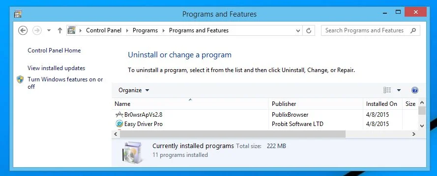 Uninstall Br0wsrApVs2.8 from Windows Remove Br0wsrApVs2.8 from Windows