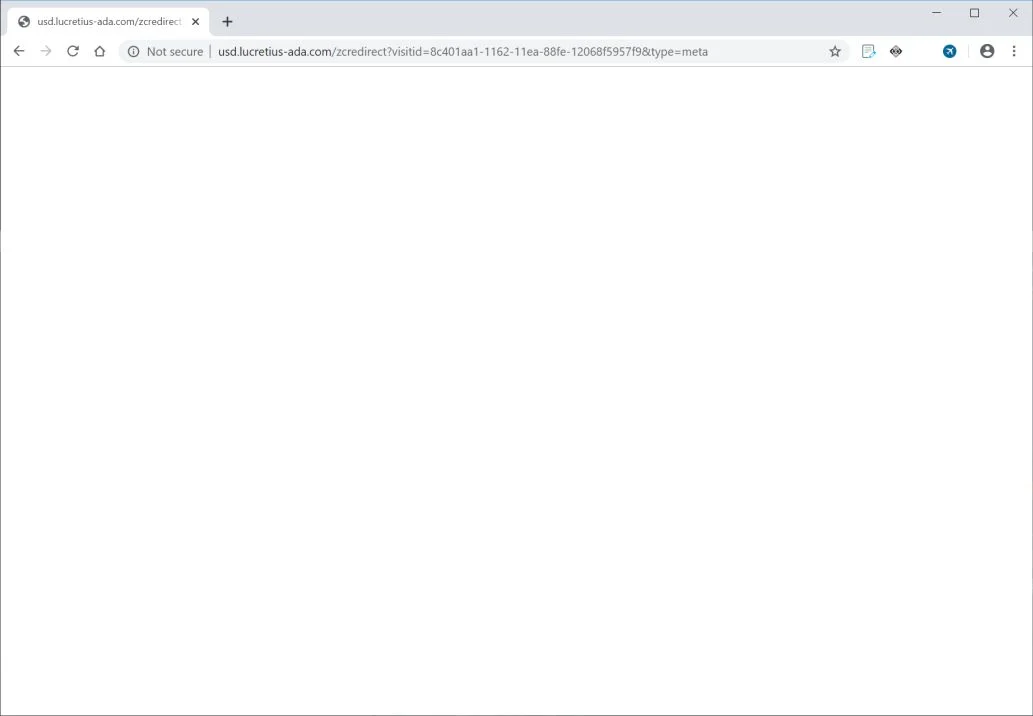 How to remove Usd.lucretius-ada.com redirect (Virus Removal Guide) 1 Image: Chrome browser is redirected to Usd.lucretius-ada.com