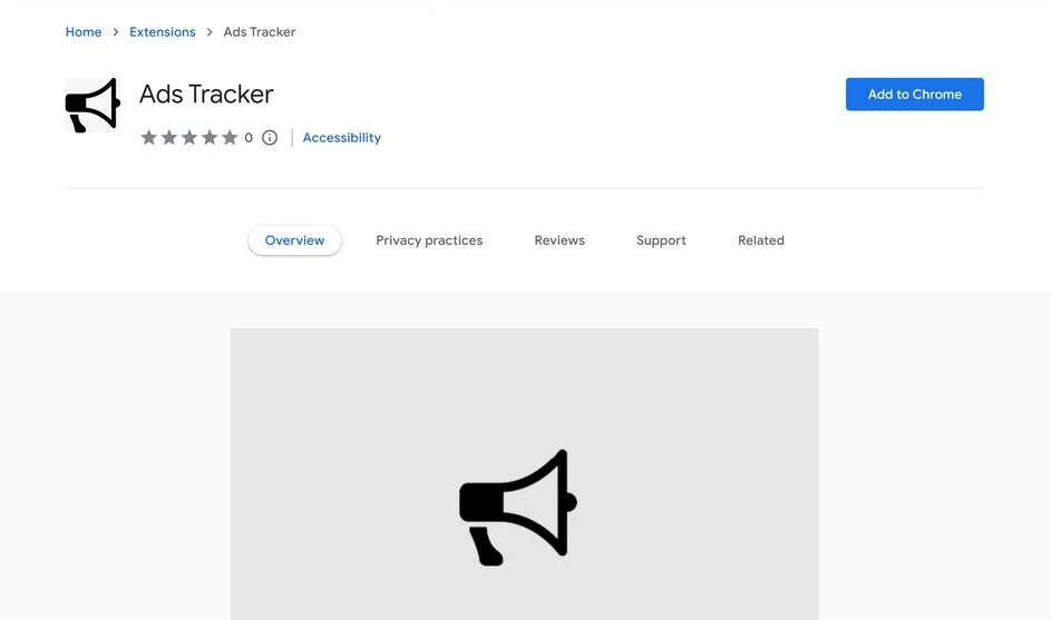 Image: Ads Tracker Chrome Extension