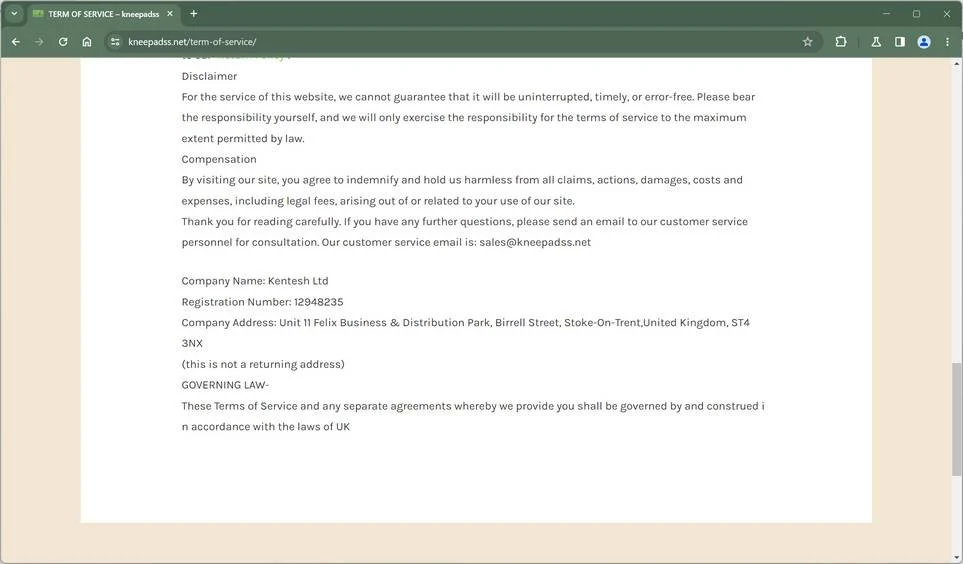We Dug Into Kneepadss.net: Legit Store or A Scam? 1 kneepadss.net scam