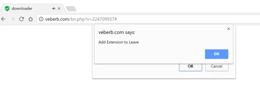 Veberb.com Chrome Scam Virus