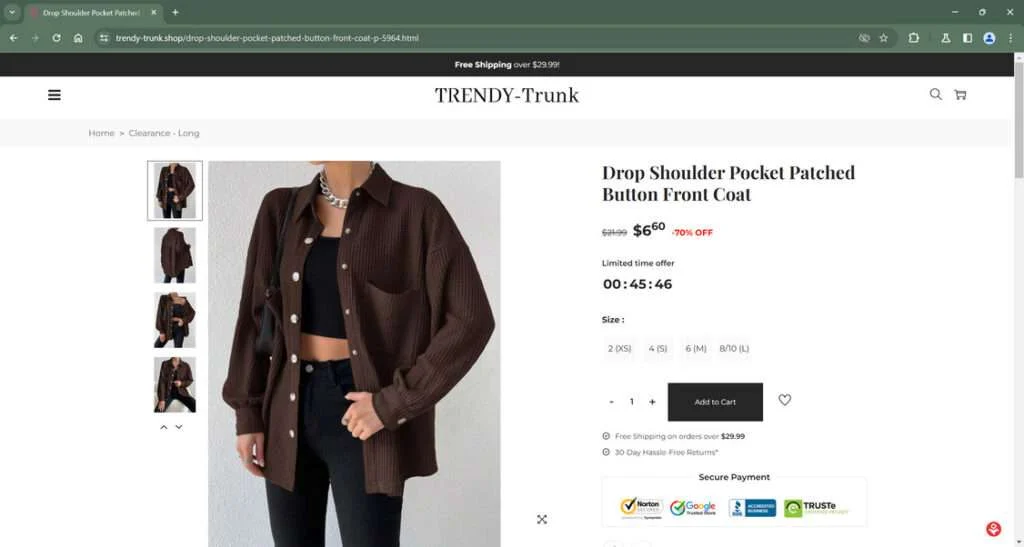 Trendy-trunk.Shop Scam Store: What You Need To Know 1 trendy-trunk.shop scam