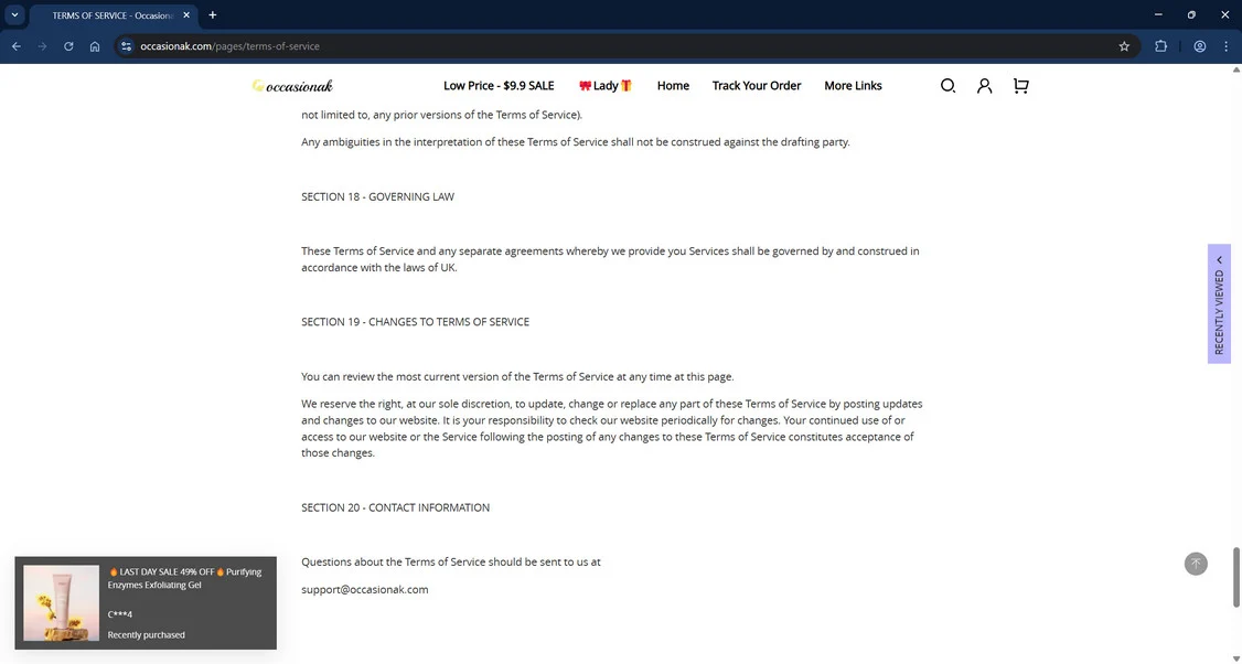 Occasionak.com Review: Legit Store or Scam? Our Findings 1 Occasionak.com scam