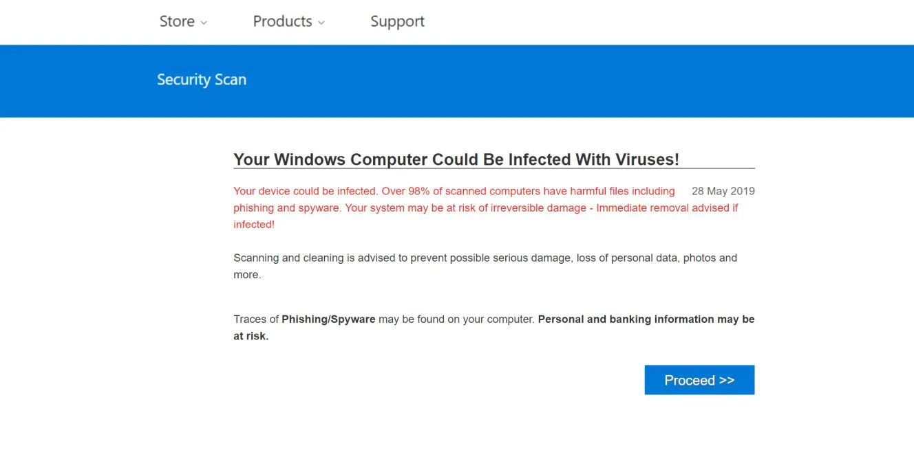 Remove "Your Windows Computer Could Be Infected With Viruses!" Scam 1 Image: Your Windows Computer Could Be Infected With Viruses! - Scam