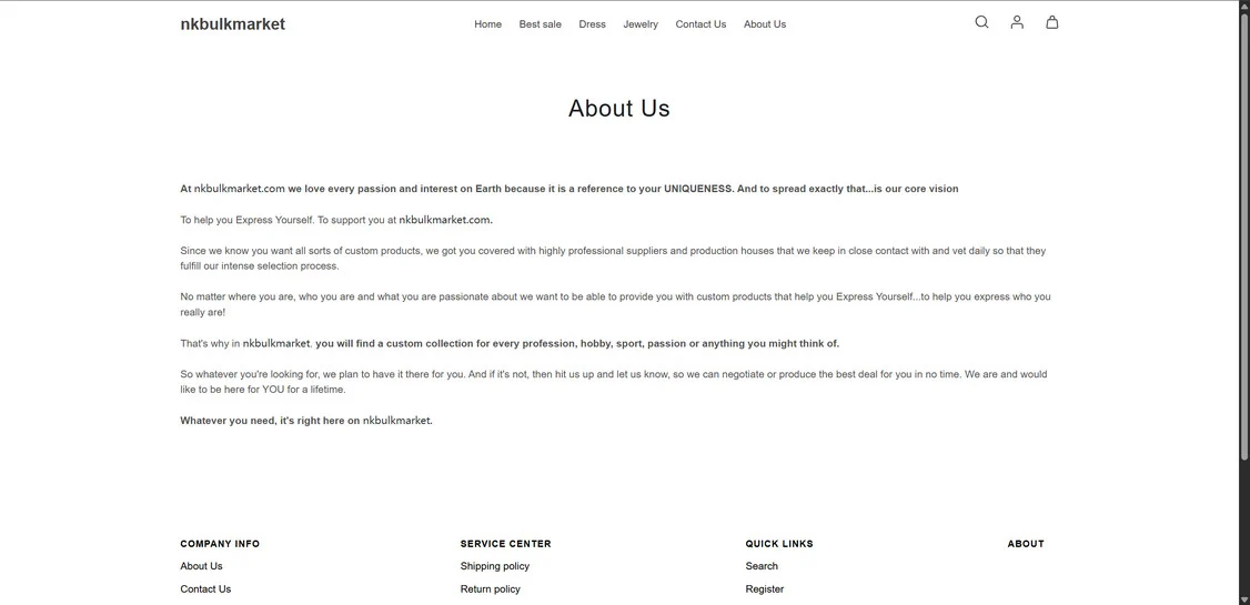 Nkbulkmarket.com scam