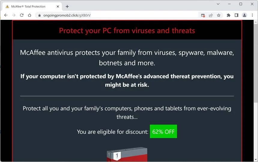 Remove Ongoingpromob2.click Ads (Virus Removal Guide) 1 Image: Ongoingpromob2.click Ads